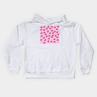 Love me Love me not pattern Kids Hoodie